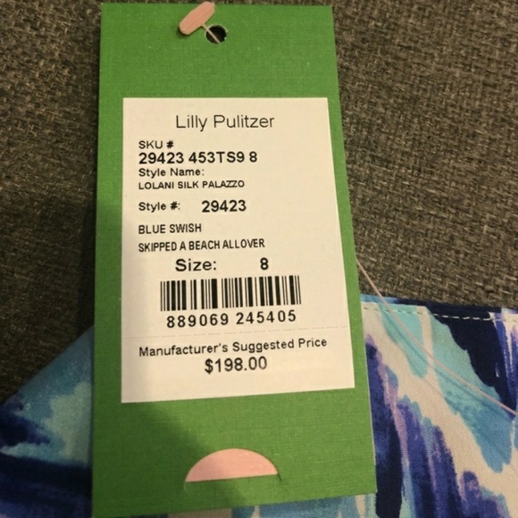 Lilly Pulitzer Lolani Silk Palazzo Pants NWT - Picture 5 of 5